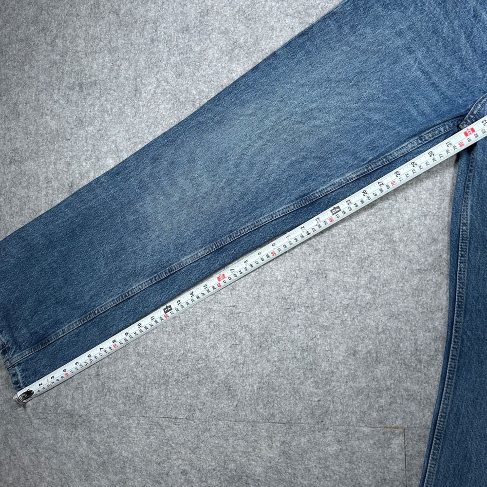 Zara Denim Jeans Women‎ Size 6 30x32 Blue Straight Leg Baggy High Rise Casual - Picture 15 of 16